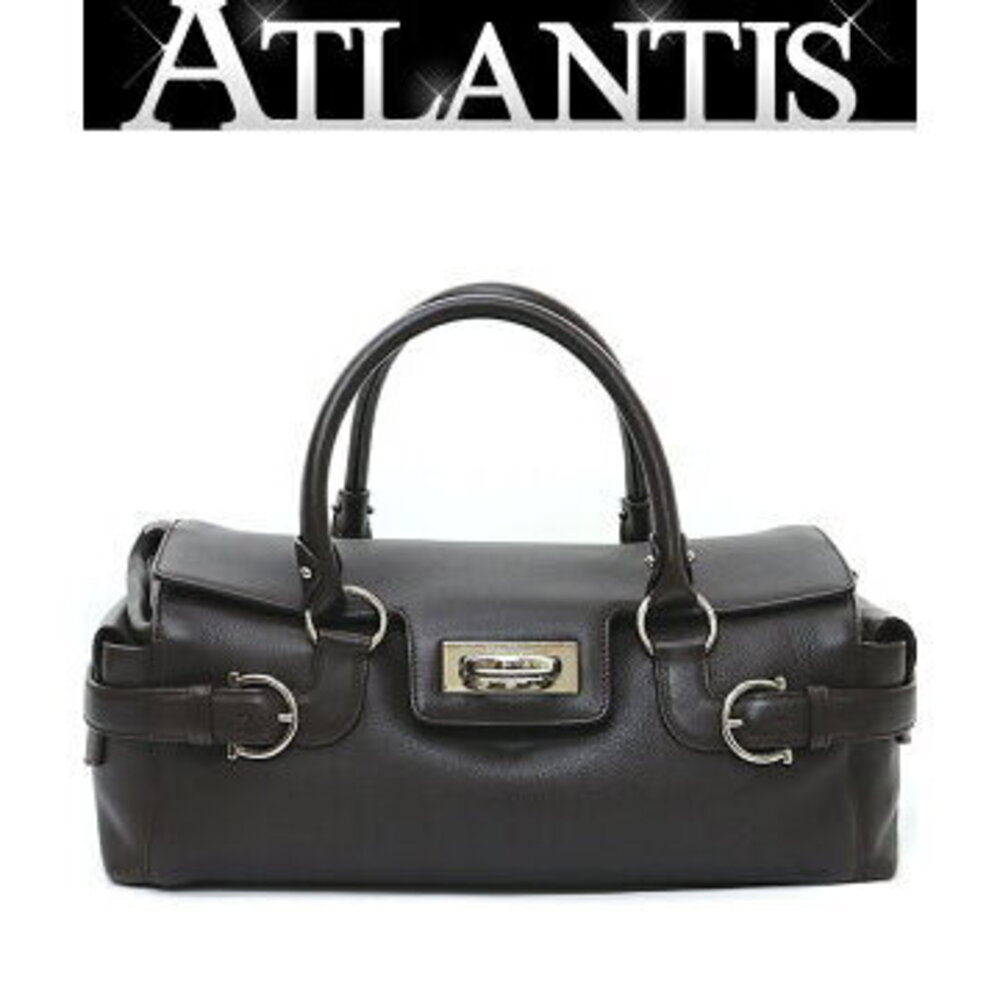 Salvatore Ferragamo Gancini Handbag Brown